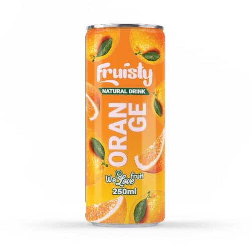 Fruisty Natural Drink (Can) — Orange